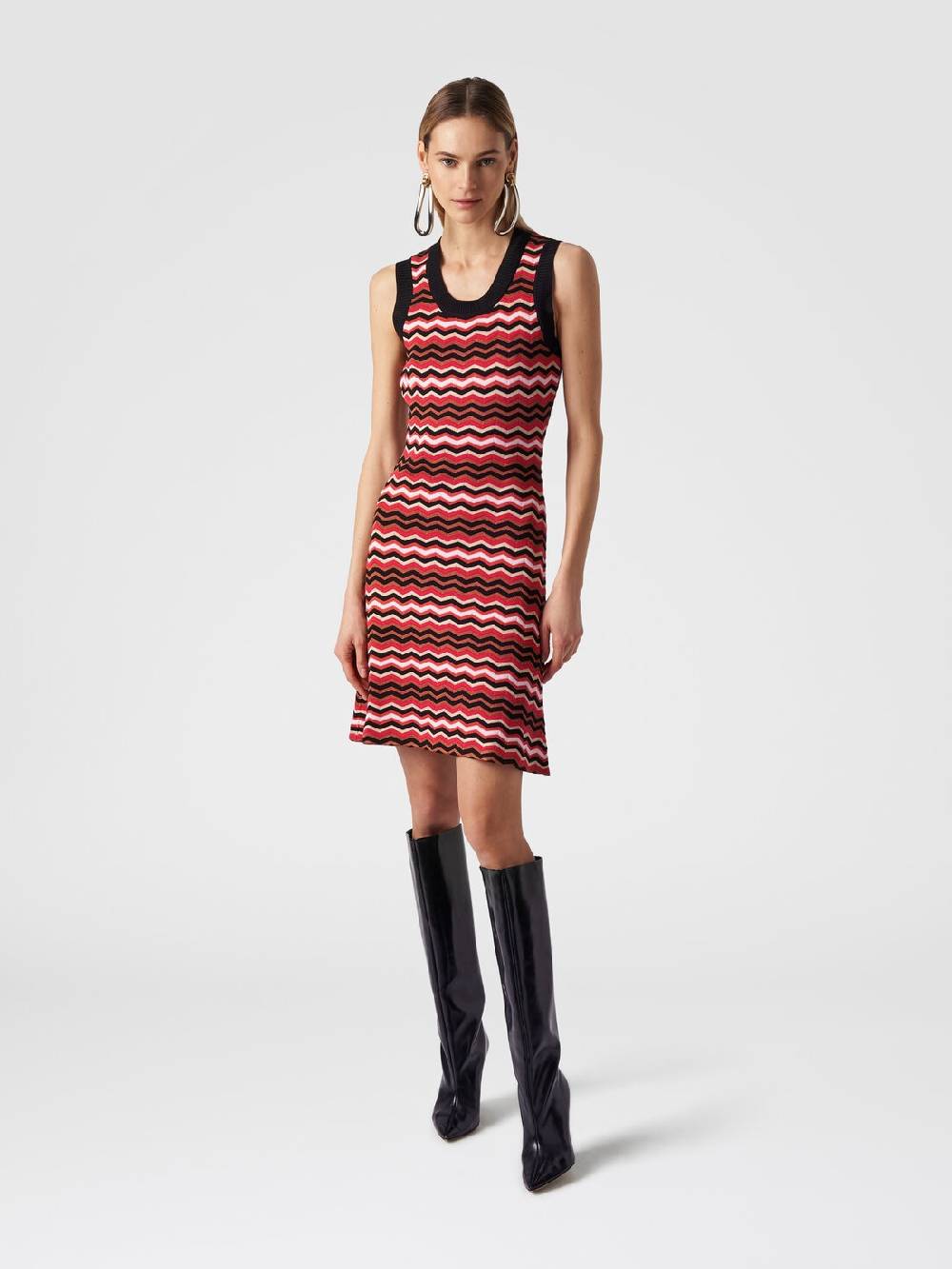 Missoni Abito senza maniche in maglia zig zag Sottocosto