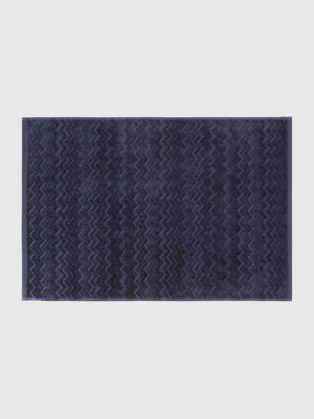Missoni Tappetino da bagno Chalk 60x90 cm in cotone zig zag In Vendita