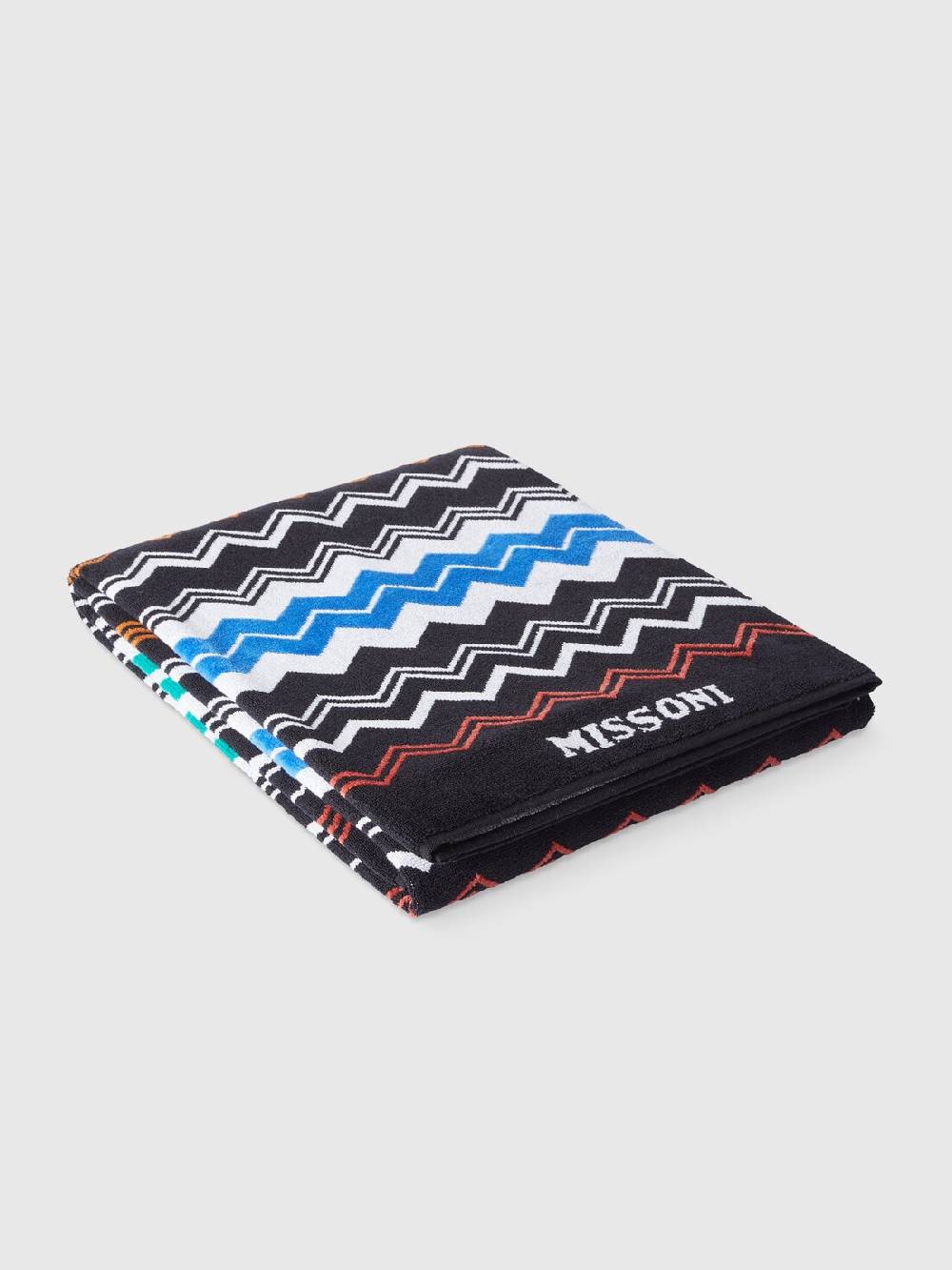 Missoni Telo mare 180x100 cm Neoclassic in spugna di cotone zig zag Offerte
