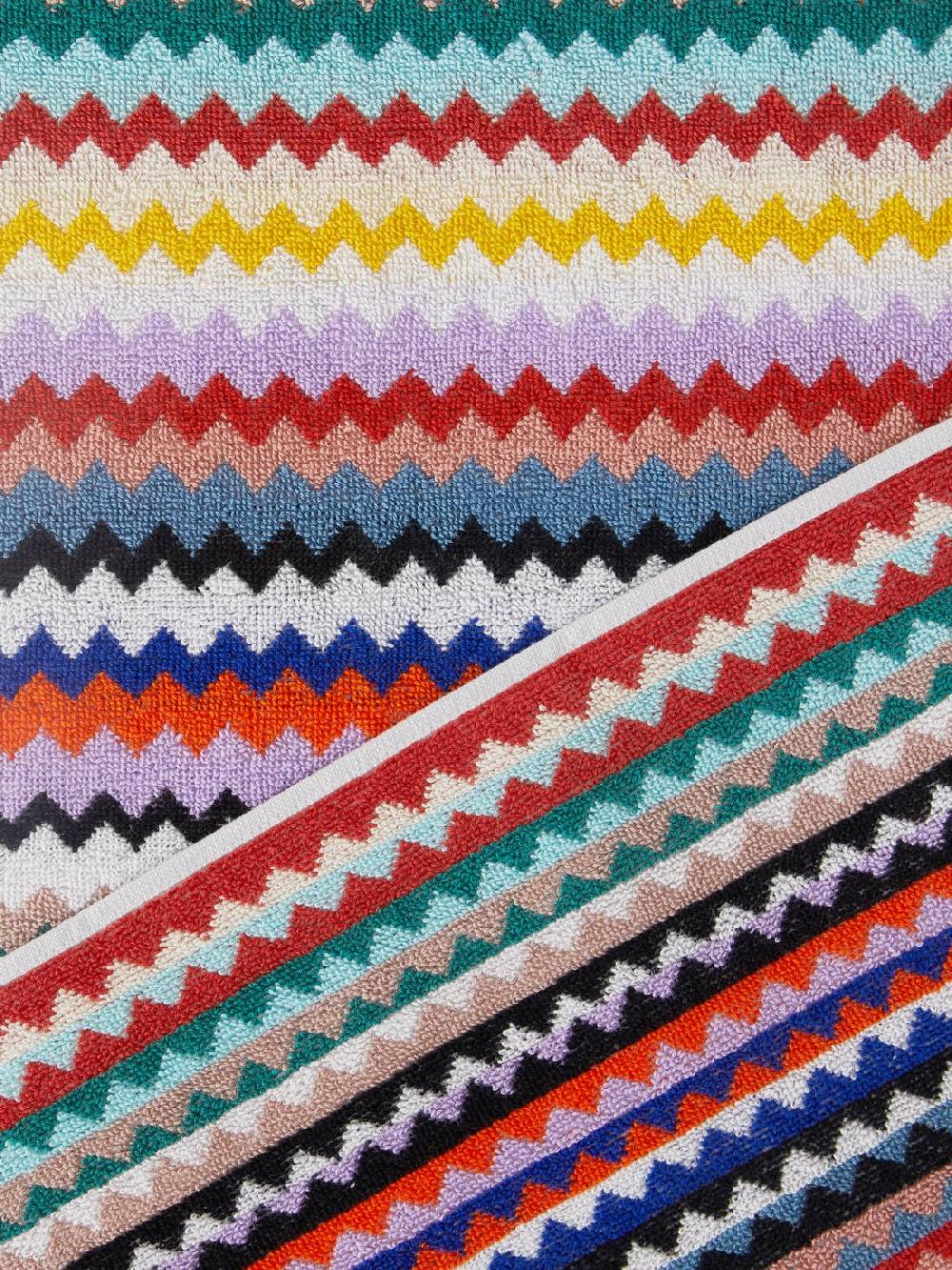 Missoni Set 2 pezzi di asciugamani da bagno Riverbero in spugna di cotone zig zag Hotsell