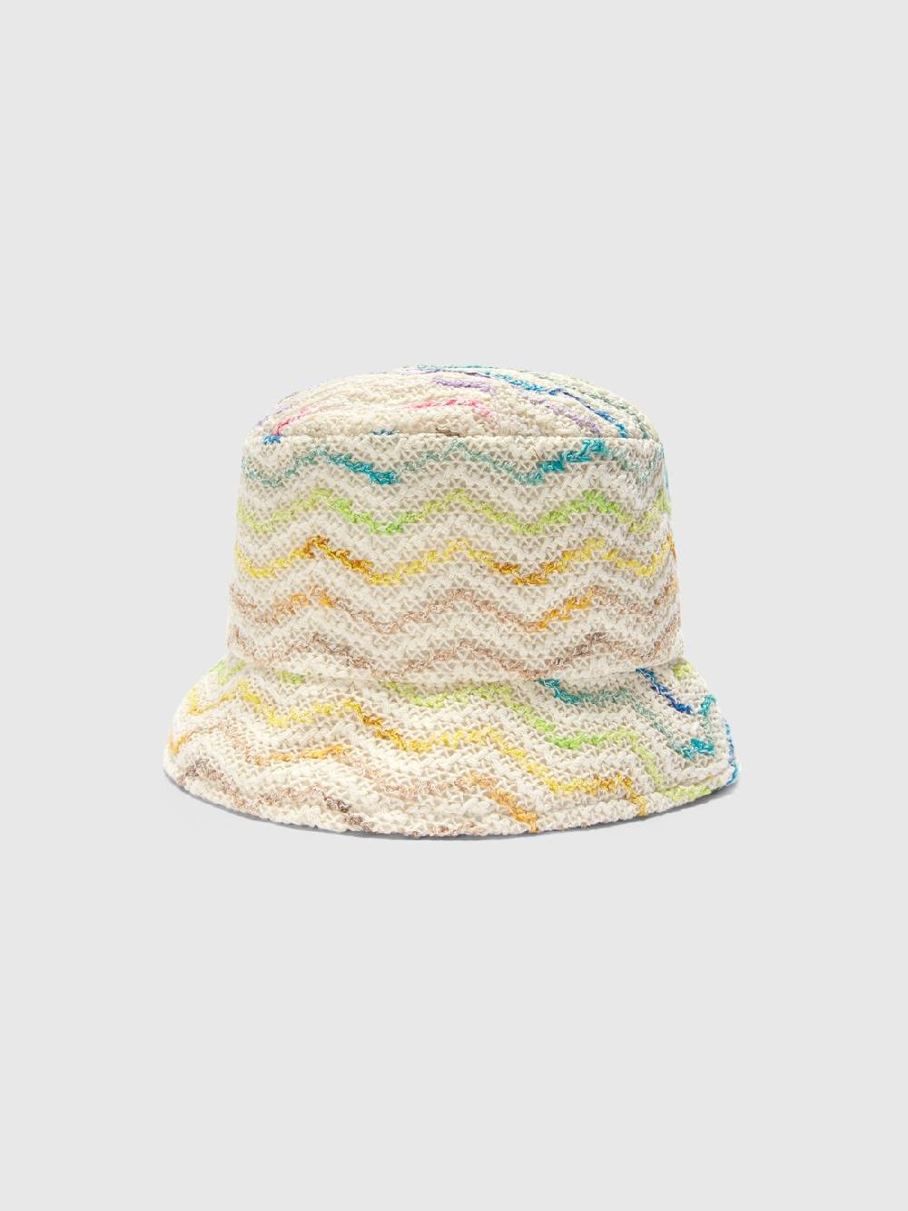 Missoni Bucket hat in maglia di misto cotone chevron 2025