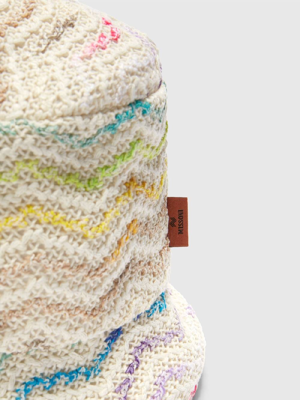 Missoni Bucket hat in maglia di misto cotone chevron 2025