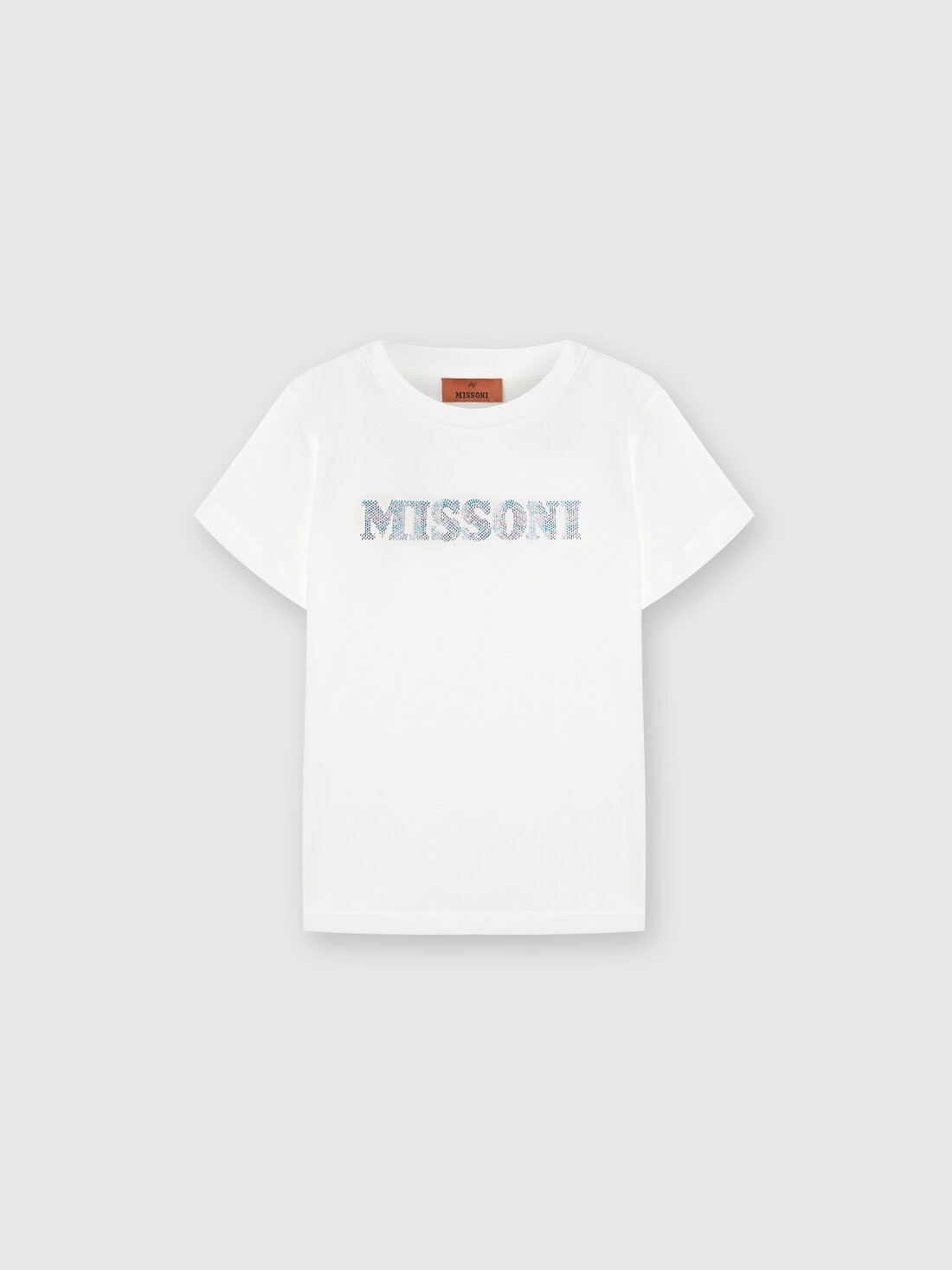 Missoni T-shirt in jersey di cotone logata Italy