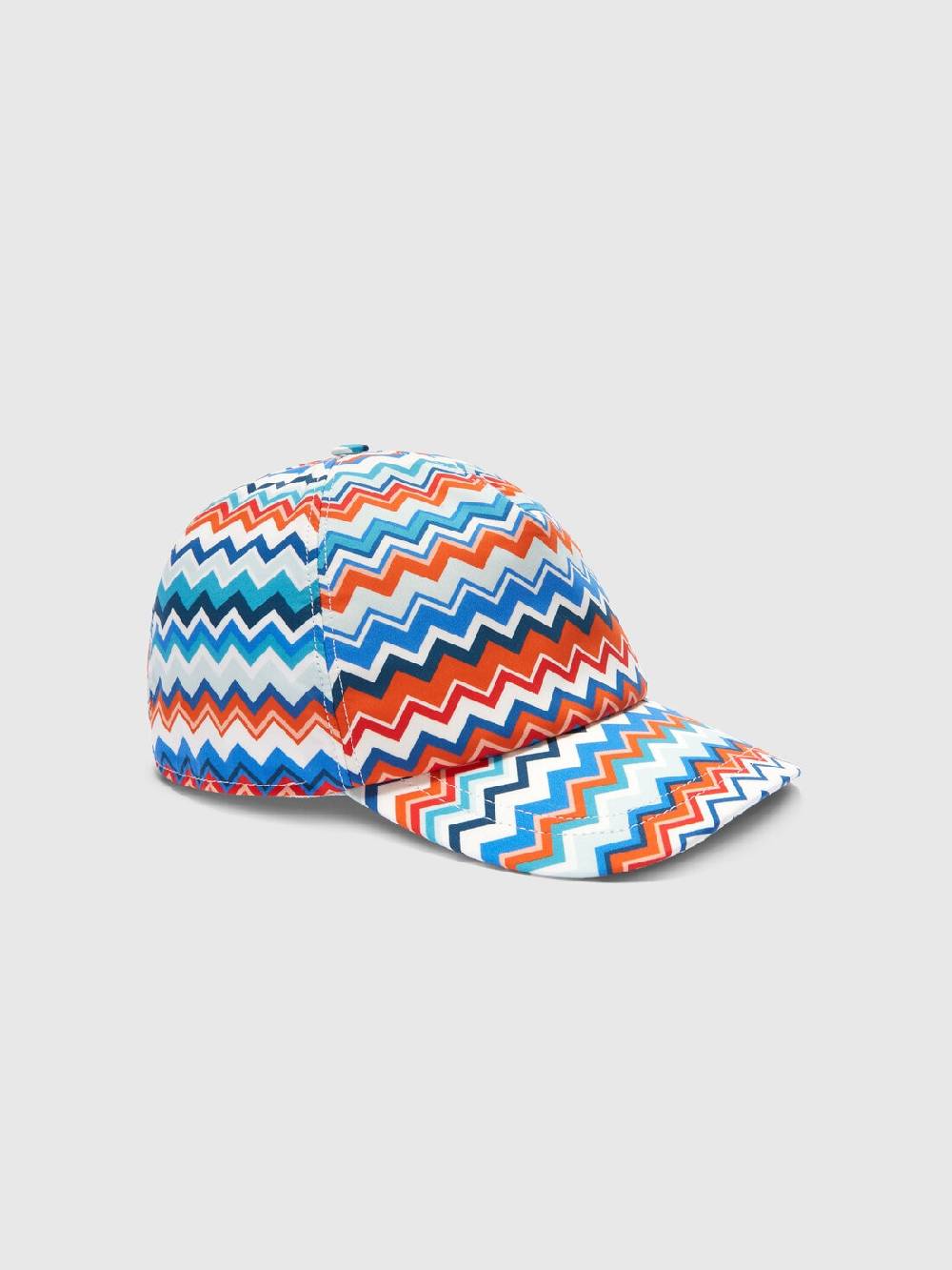 Missoni Cappello con visiera in cotone zig zag Nuovo