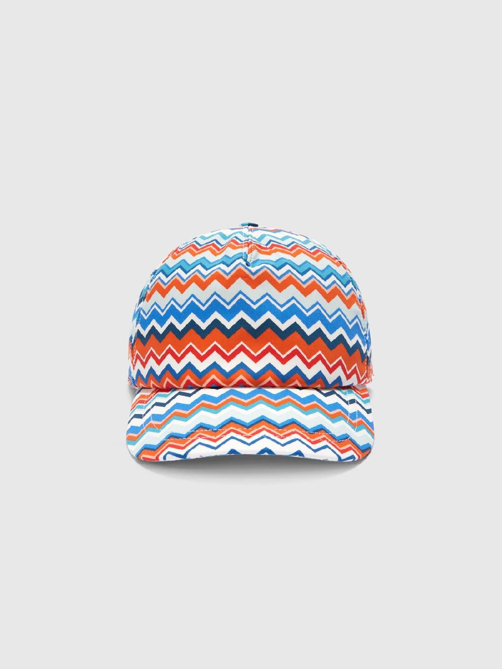 Missoni Cappello con visiera in cotone zig zag Nuovo