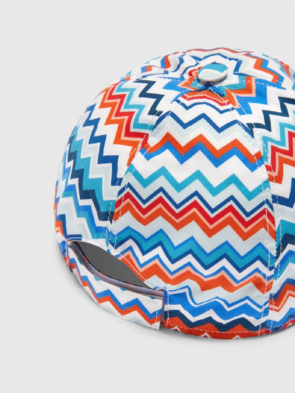 Missoni Cappello con visiera in cotone zig zag Nuovo