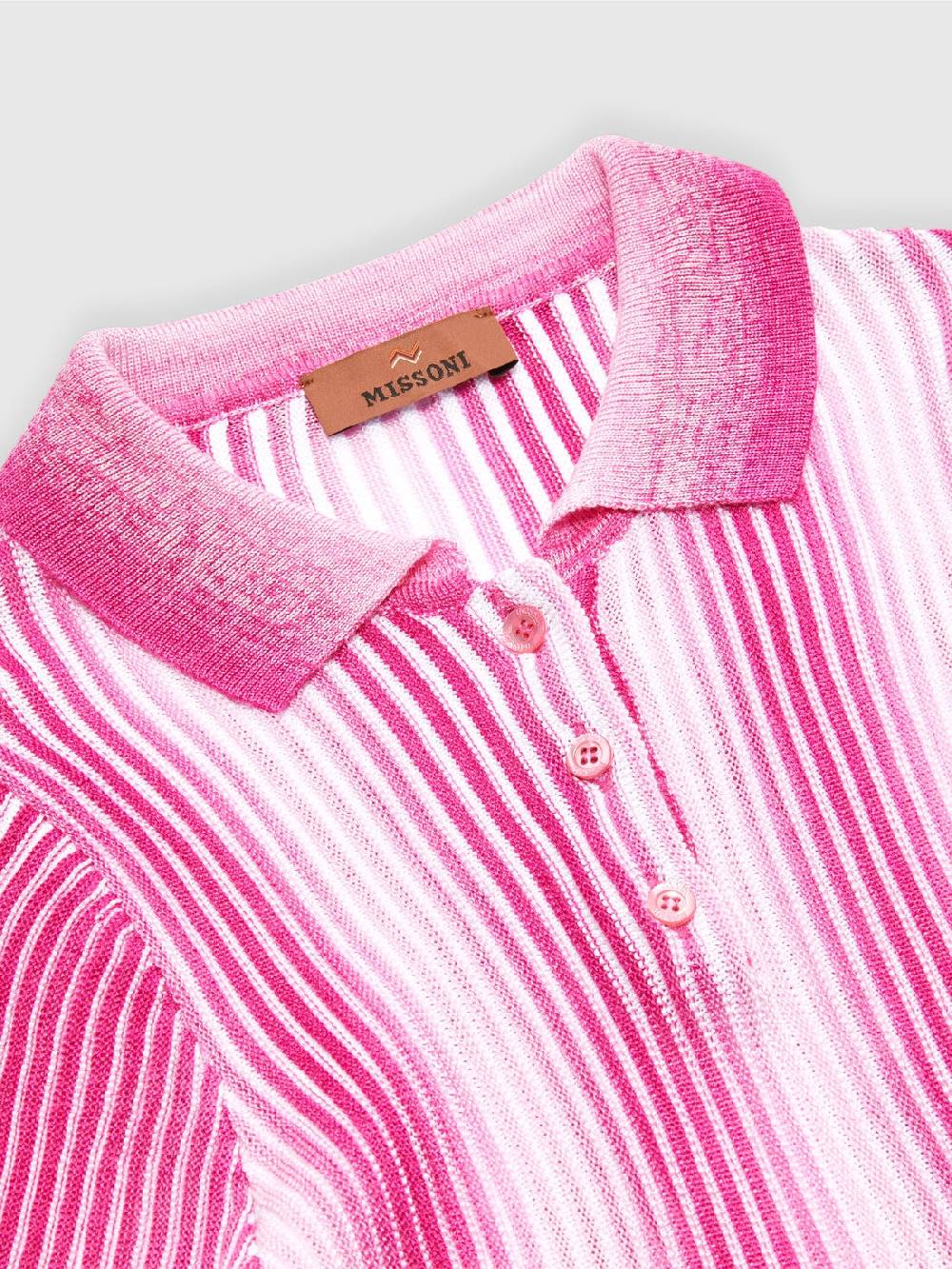 Missoni Abito midi in maglia di viscosa a righe Promozione
