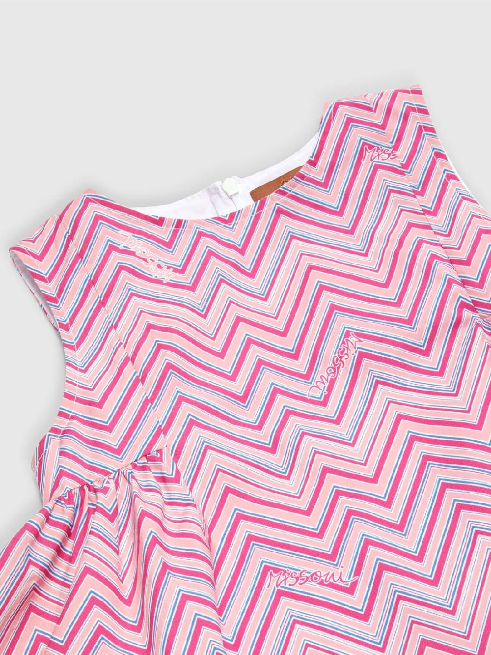 Missoni Abito in cotone con stampa zig zag Spedizione Gratuita