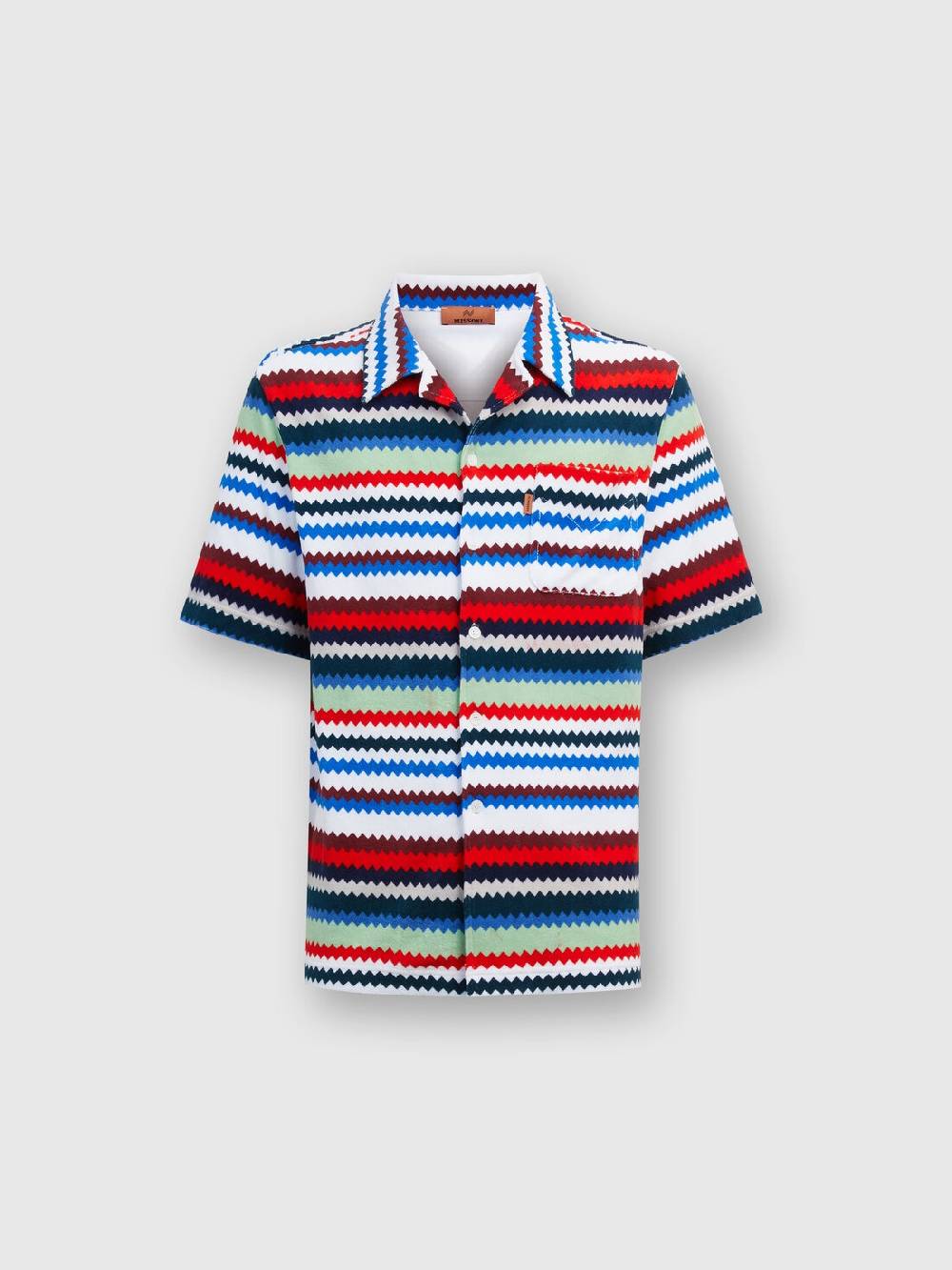 Missoni Camicia a maniche corte modello bowling in spugna zig zag Qualità Garantita