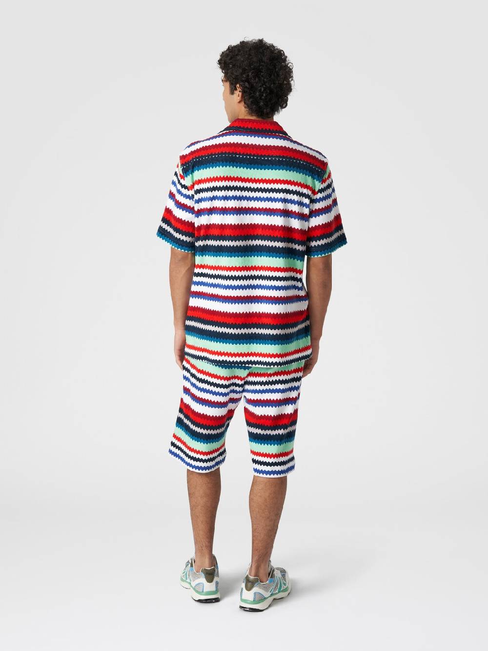 Missoni Camicia a maniche corte modello bowling in spugna zig zag Qualità Garantita
