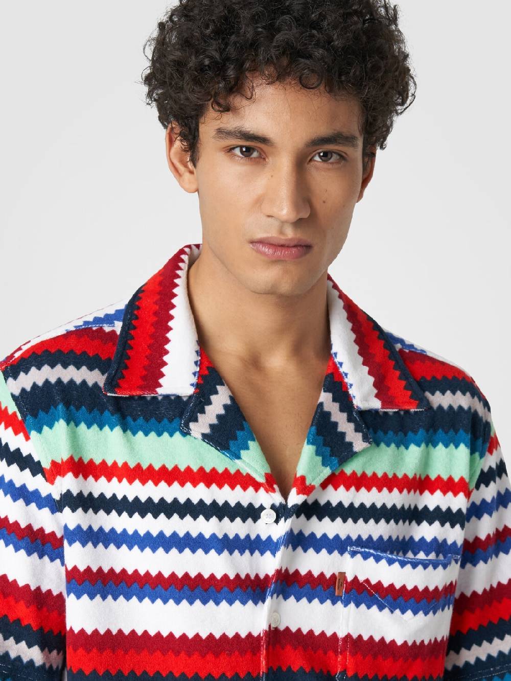Missoni Camicia a maniche corte modello bowling in spugna zig zag Qualità Garantita