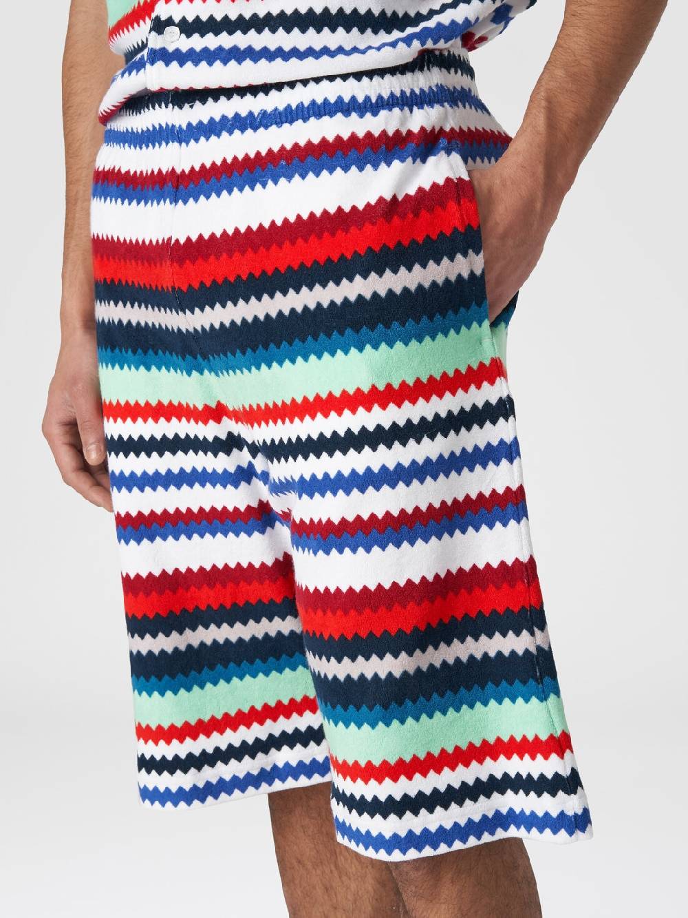 Missoni Shorts in spugna stampa zig zag Negozi Online