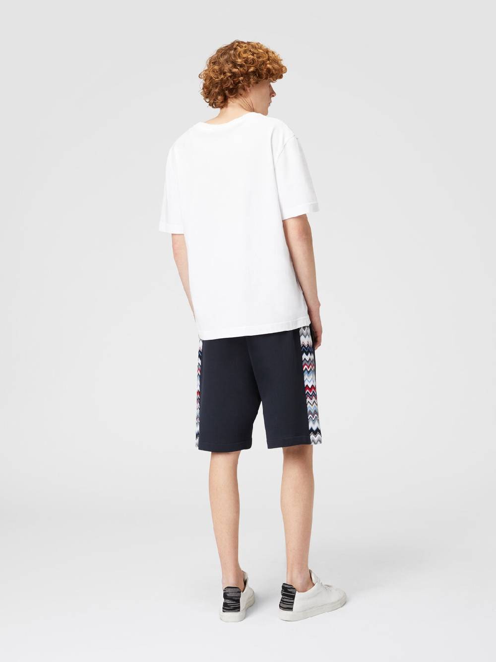 Missoni Shorts in cotone con inserti chevron Acquista Ora