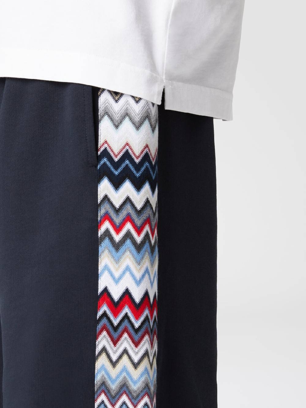 Missoni Shorts in cotone con inserti chevron Acquista Ora