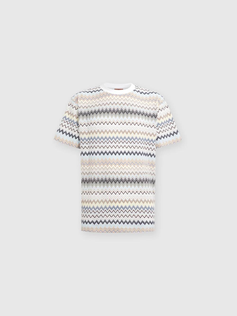 Missoni T-shirt con motivo zig zag e logo posteriore Promozione Limitata