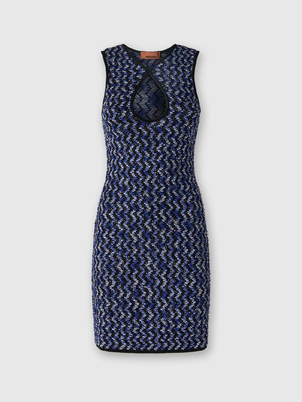 Missoni Mini-abito senza maniche zig zag con paillettes Shopping Online