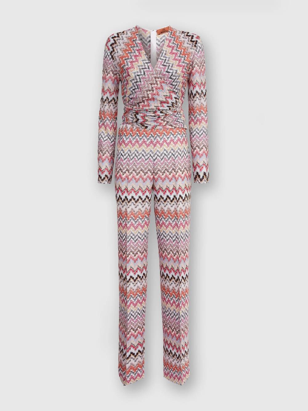 Missoni Tuta lunga in viscosa lamé zig zag Presa
