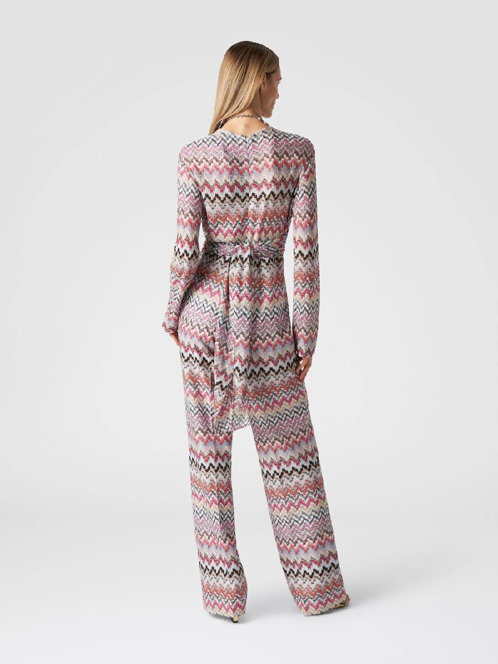 Missoni Tuta lunga in viscosa lamé zig zag Presa