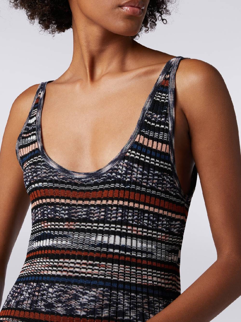 Missoni Abito lungo a costine in viscosa fiammata Outlet