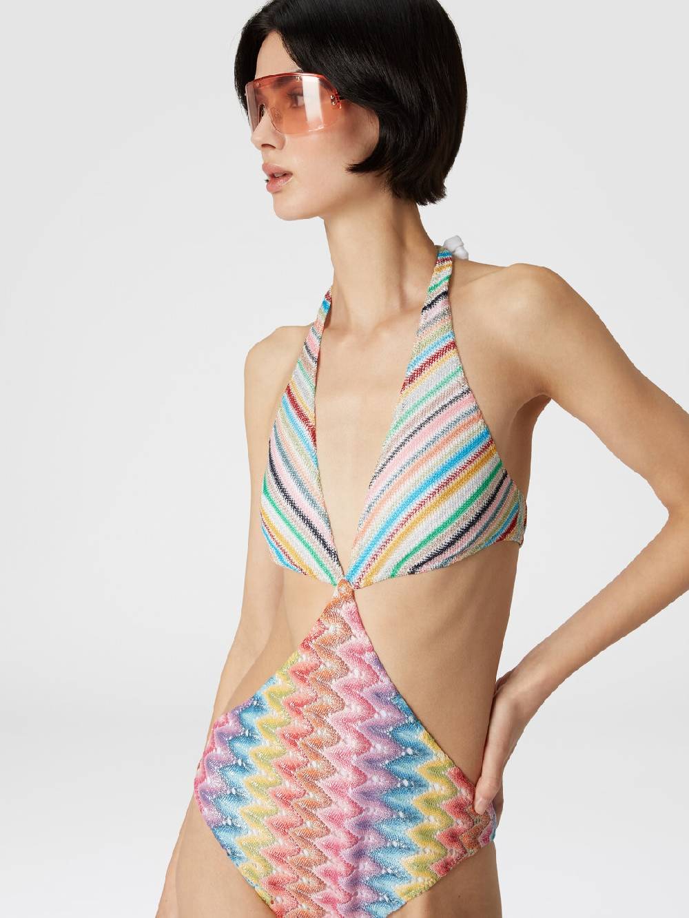 Missoni Costume intero patchwork con dettagli cut out I Più Venduti