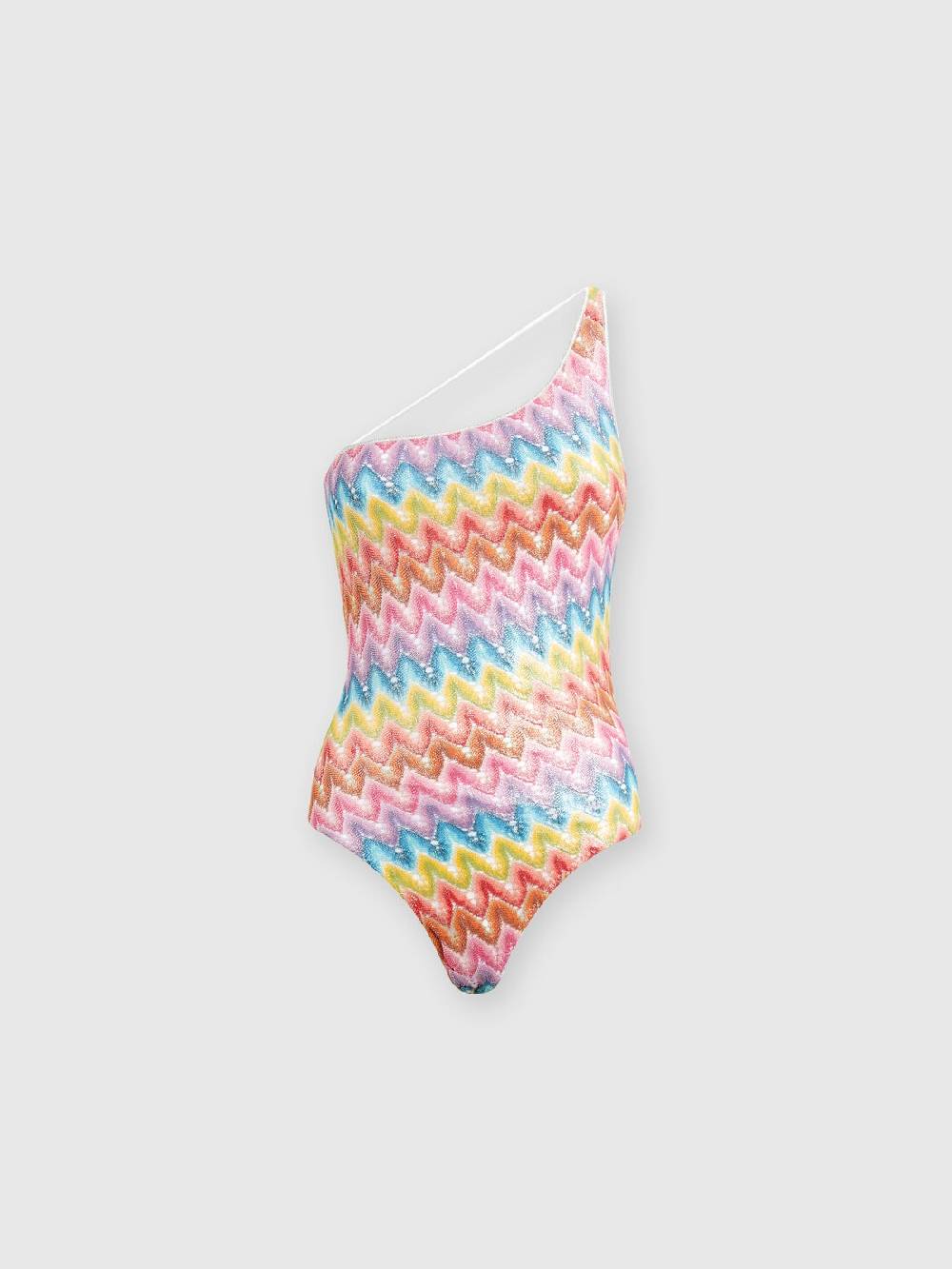 Missoni Costume intero monospalla in pizzo spalmato Negozio