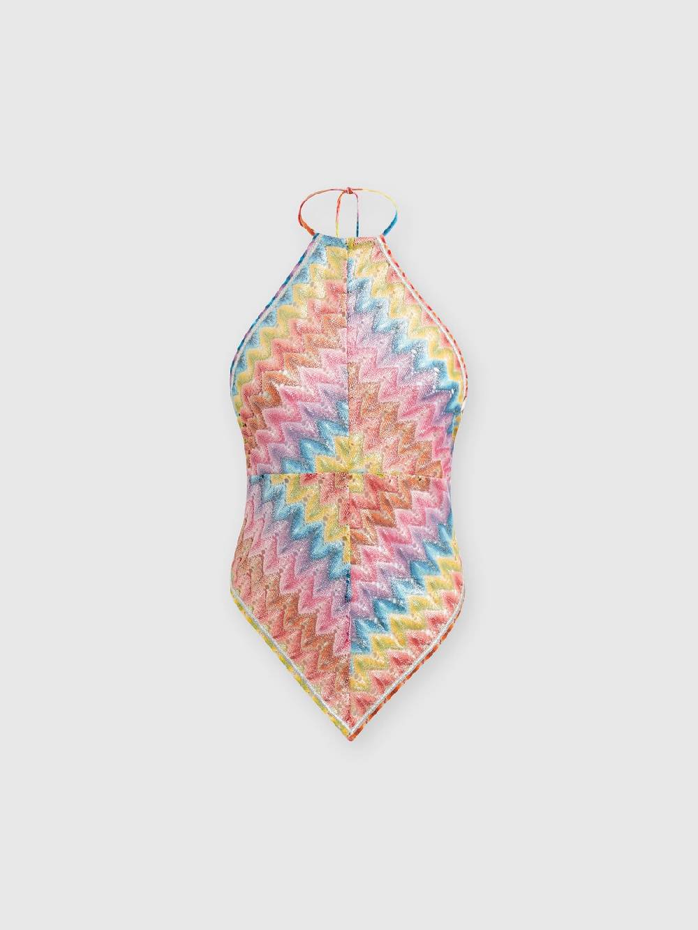 Missoni Top a fazzoletto in pizzo di misto cotone spalmato In Saldo