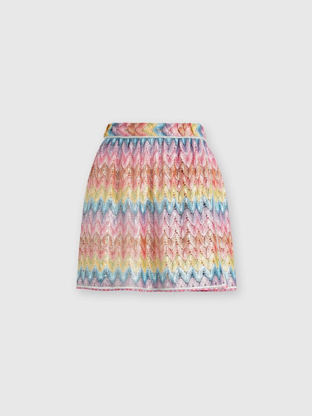 Missoni Mingonna a portafoglio in pizzo di misto cotone spalmato Moda