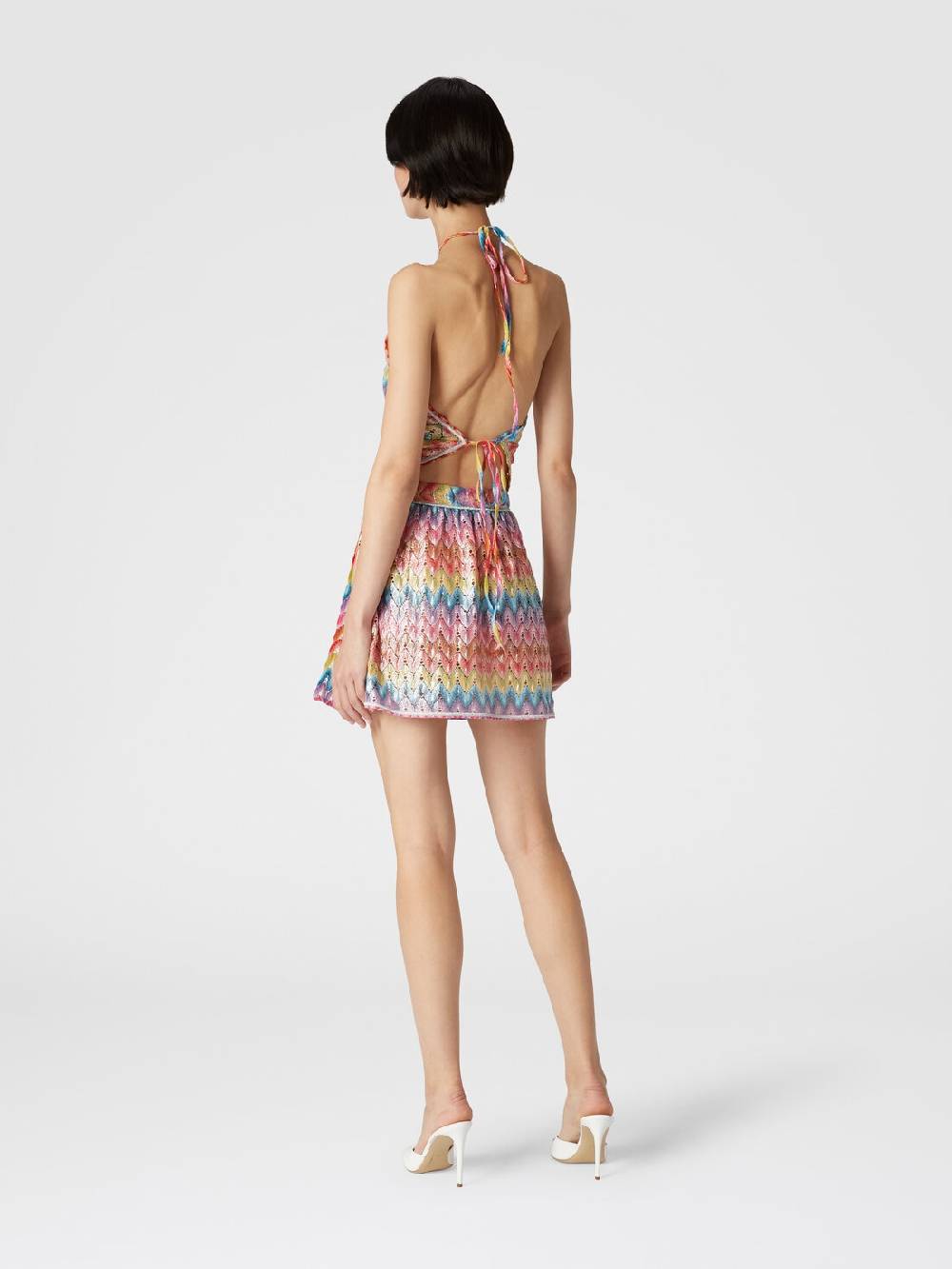 Missoni Mingonna a portafoglio in pizzo di misto cotone spalmato Moda