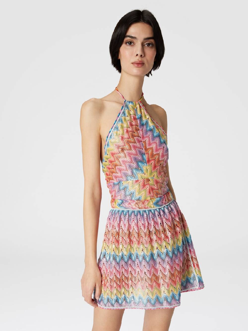 Missoni Mingonna a portafoglio in pizzo di misto cotone spalmato Moda