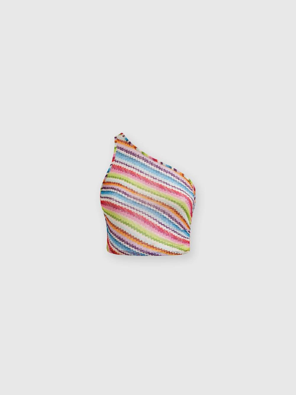 Missoni Crop top monospalla con arricciatura laterale Italy