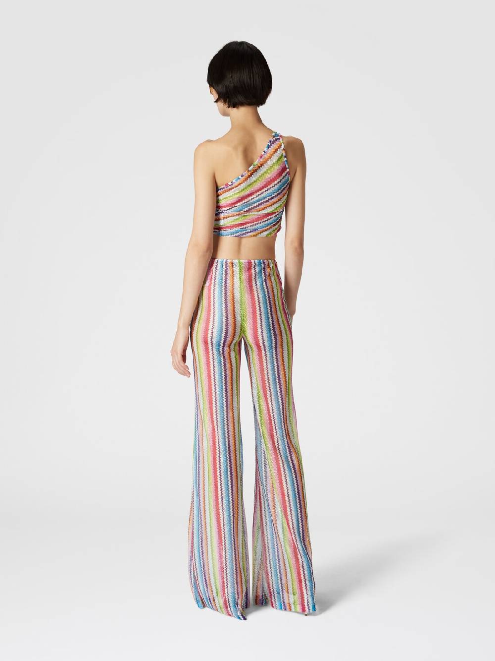 Missoni Crop top monospalla con arricciatura laterale Italy