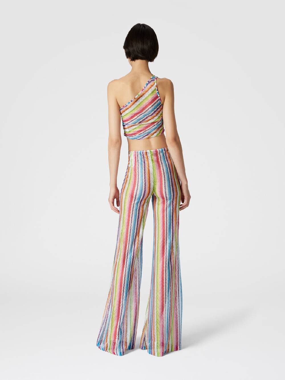 Missoni Pantaloni copricostume a vista bassa stampa zig zag Italia