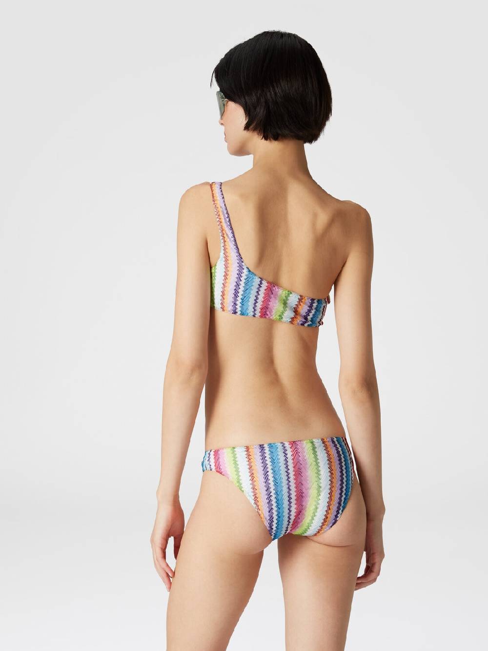 Missoni Bikini monospalla stampa zig zag 2025