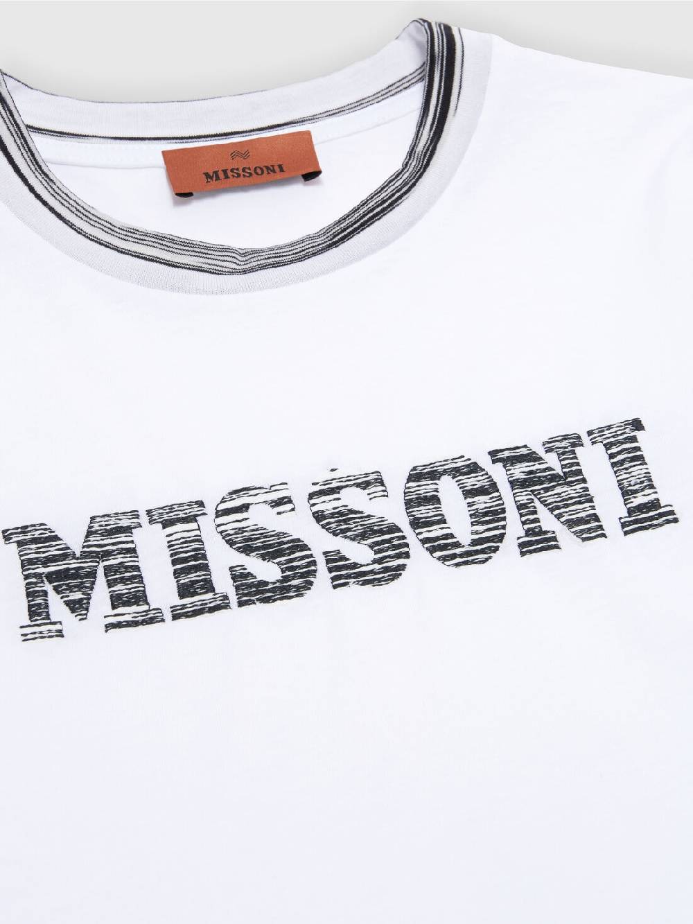 Missoni T-shirt in jersey di cotone con logo Qualità