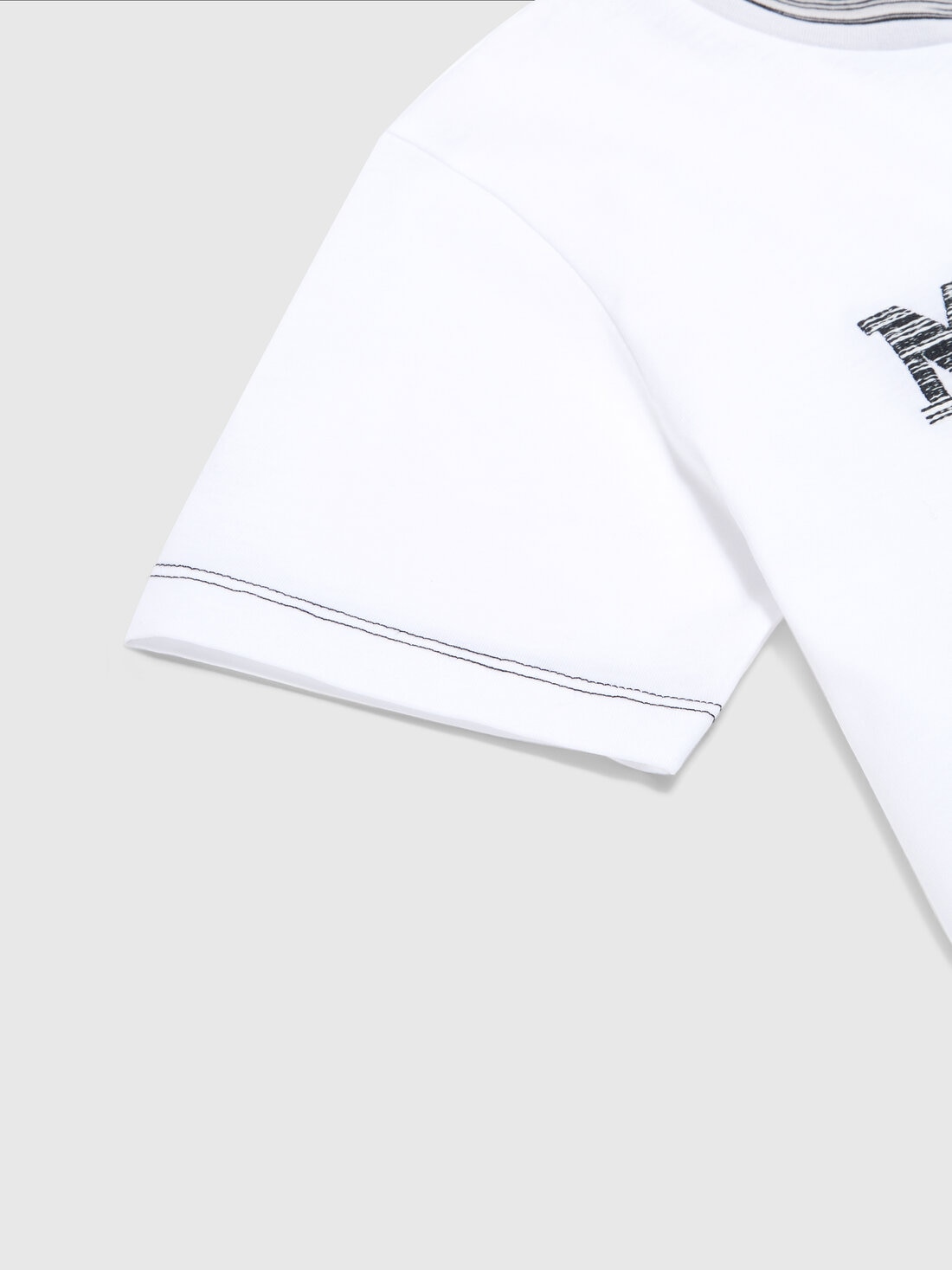 Missoni T-shirt in jersey di cotone con logo Qualità