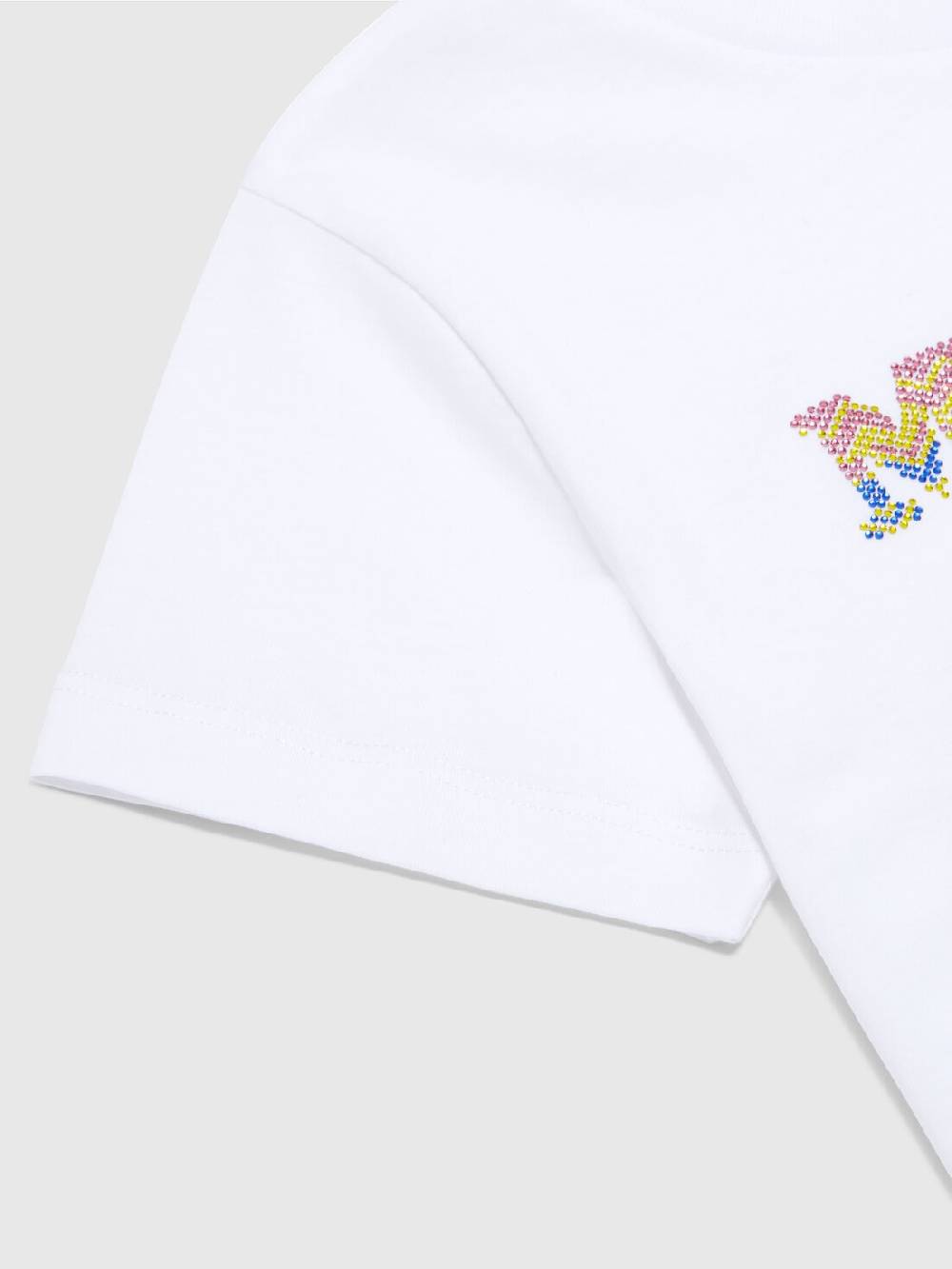 Missoni T-shirt in jersey di cotone con scritta logo chevron Vendita