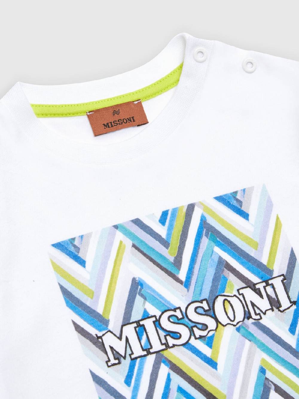 Missoni T-shirt in jersey di cotone con logo Qualità Garantita
