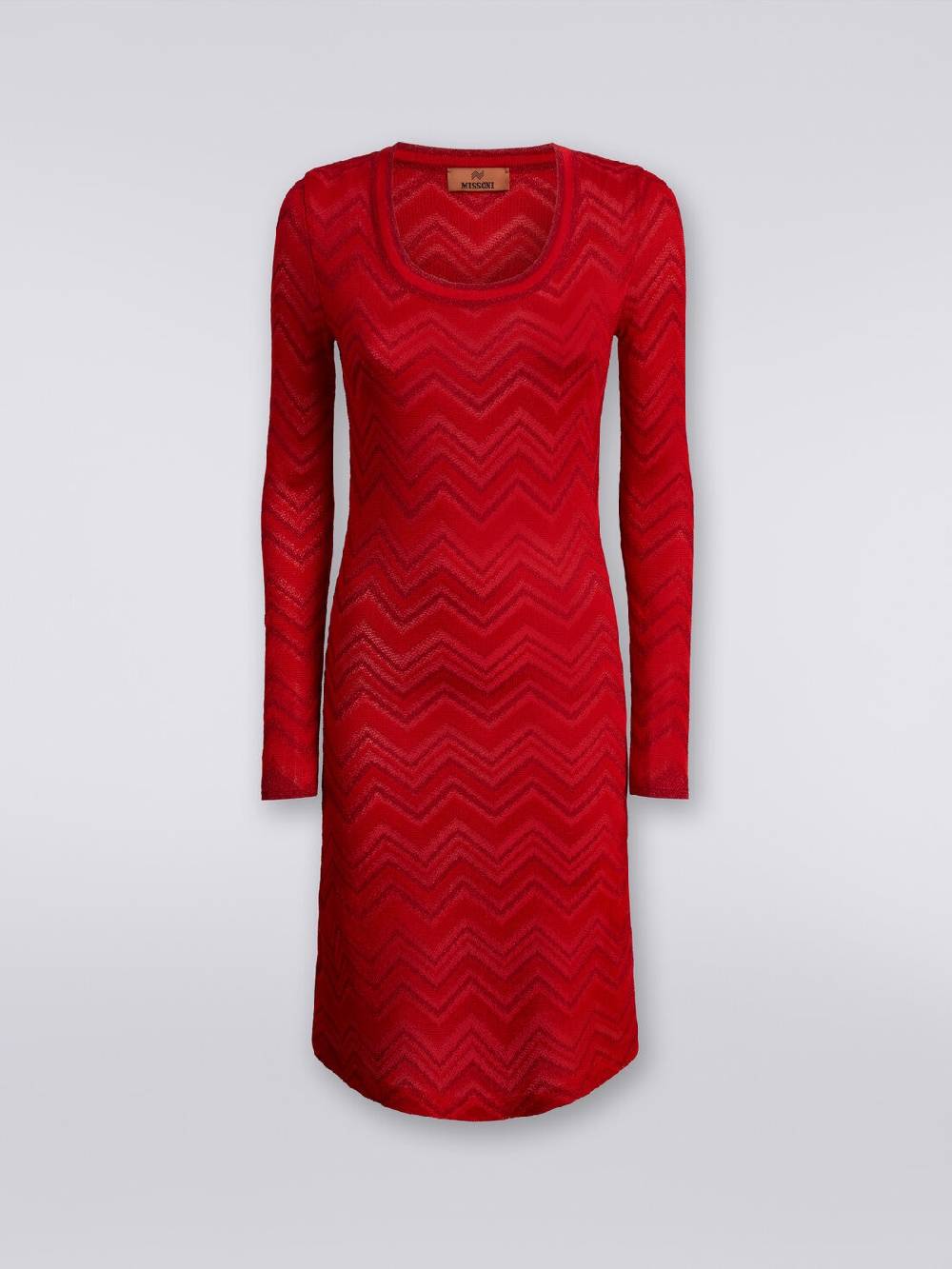Missoni Abito in maglia zig zag tonale con lurex Promozione Limitata