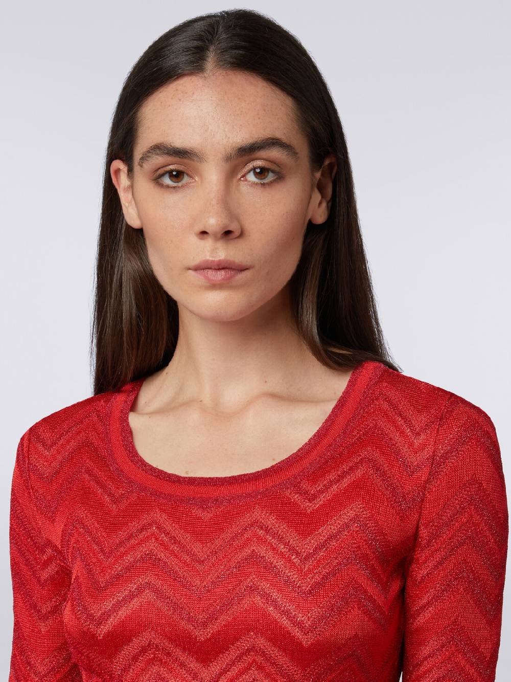 Missoni Abito in maglia zig zag tonale con lurex Promozione Limitata