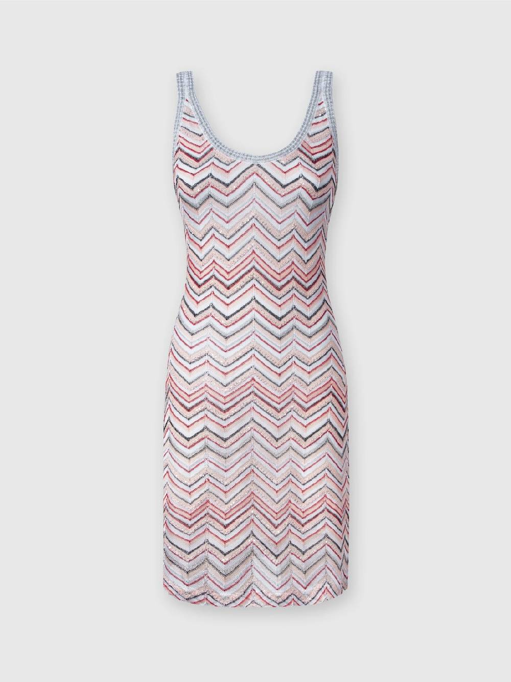 Missoni Mini-abito senza maniche in misto viscosa zig zag con paillettes Shopping Online