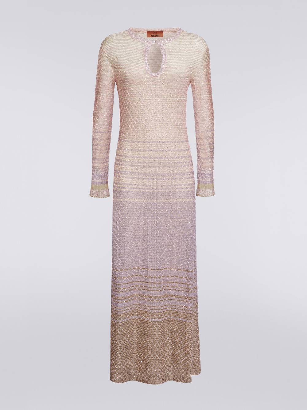 Missoni Abito lungo in maglia dégradé con paillettes Prezzo Ridotto