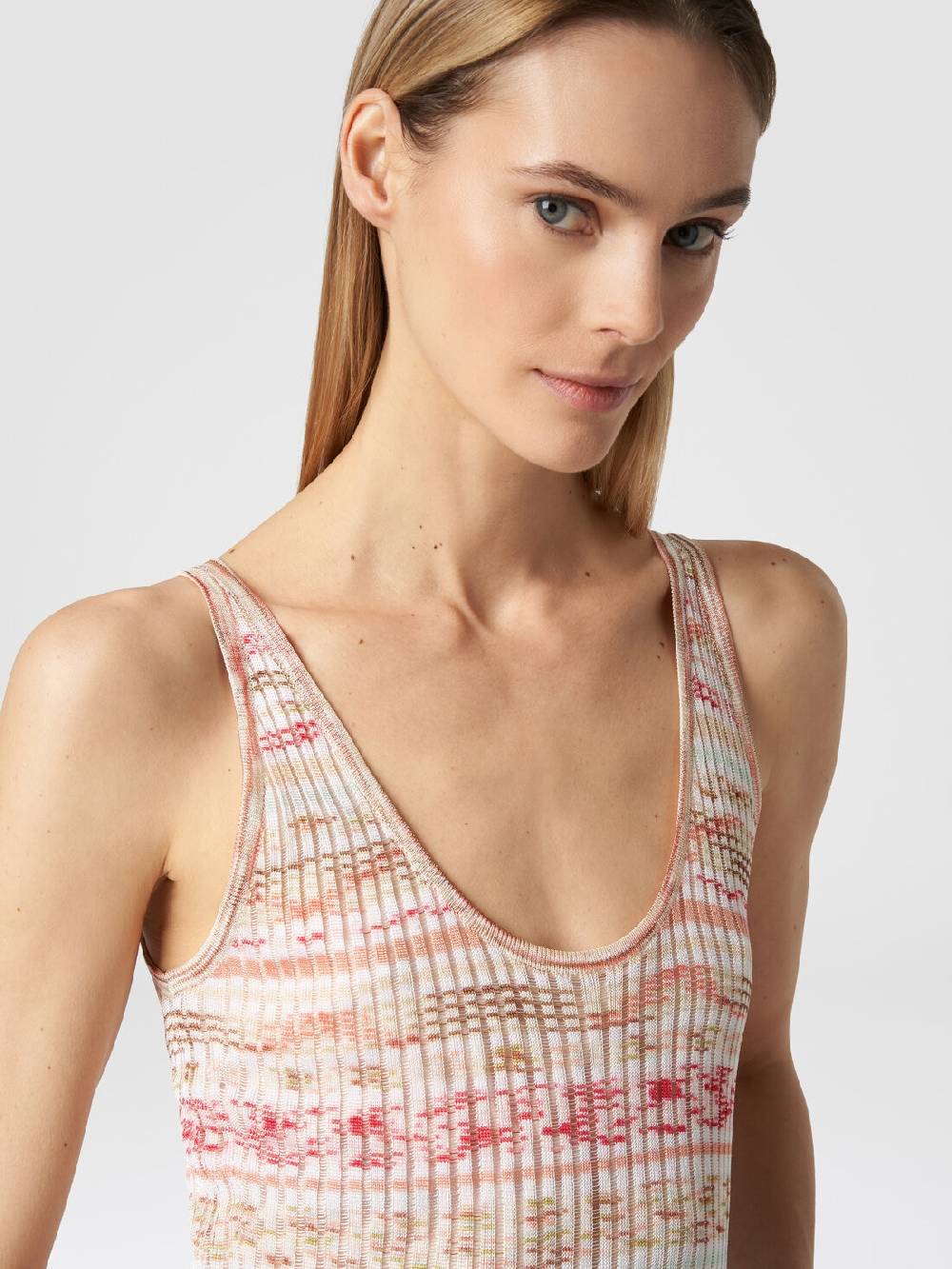Missoni Abito lungo a costine in viscosa fiammata Sconto