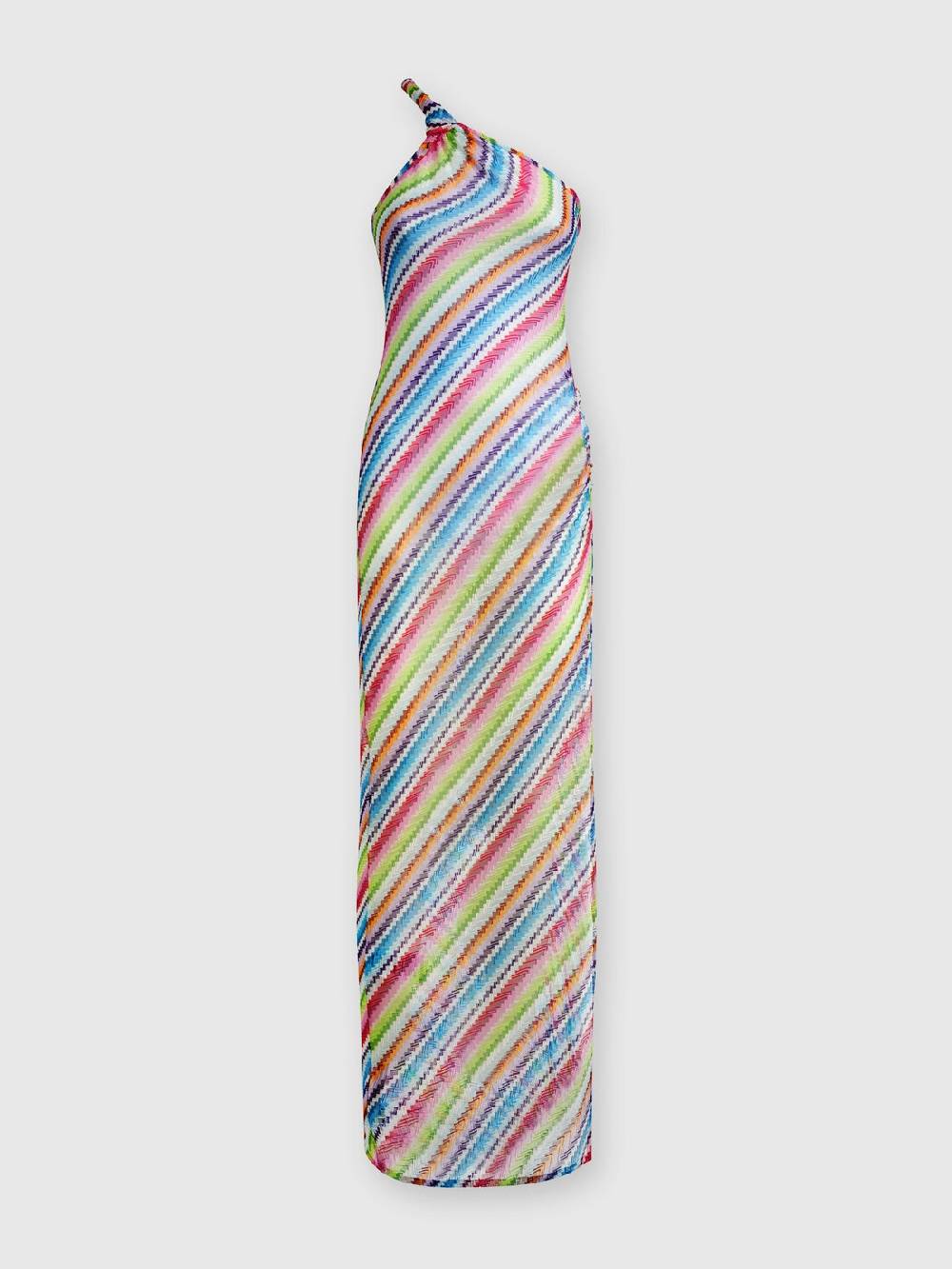 Missoni Abito copricostume stampa zig zag con scollatura a nodo Outlet