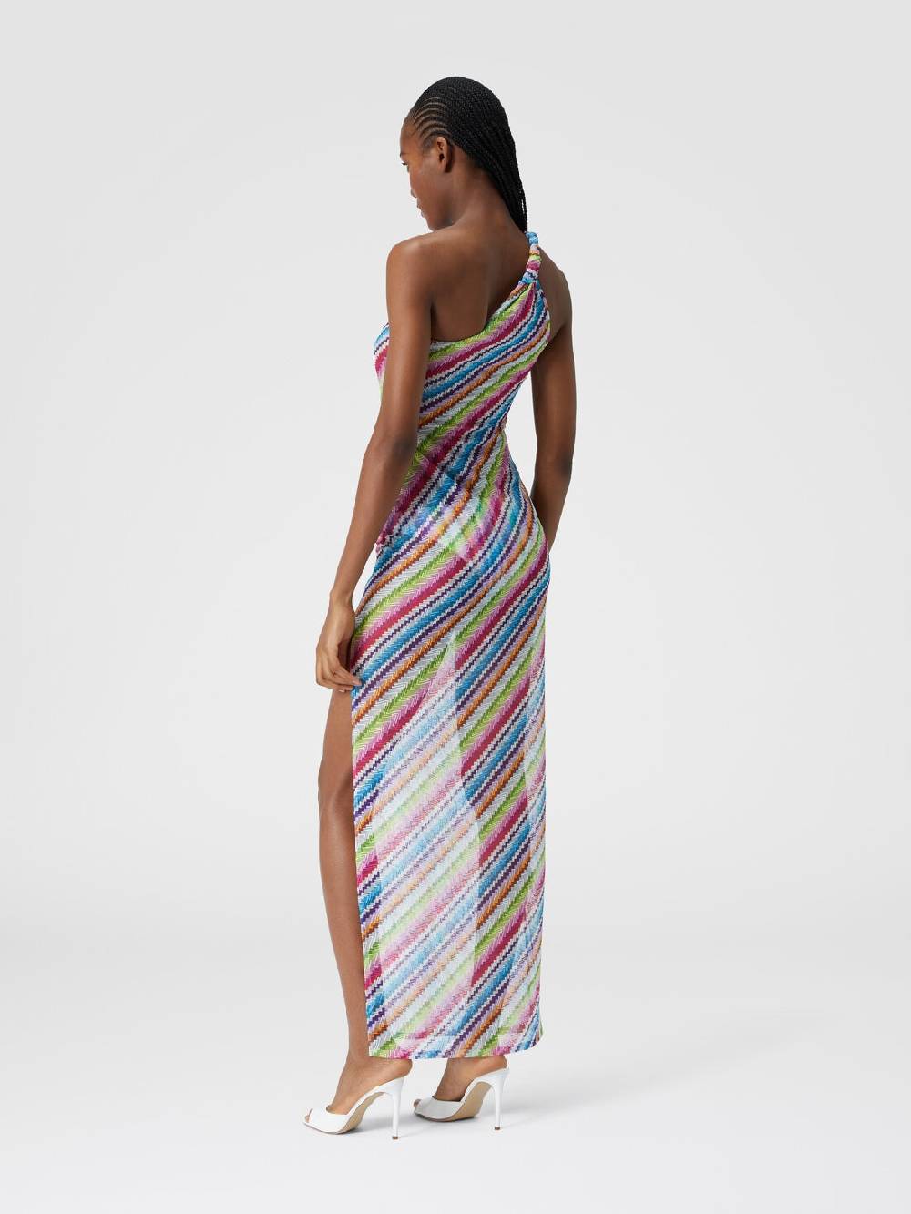 Missoni Abito copricostume stampa zig zag con scollatura a nodo Outlet