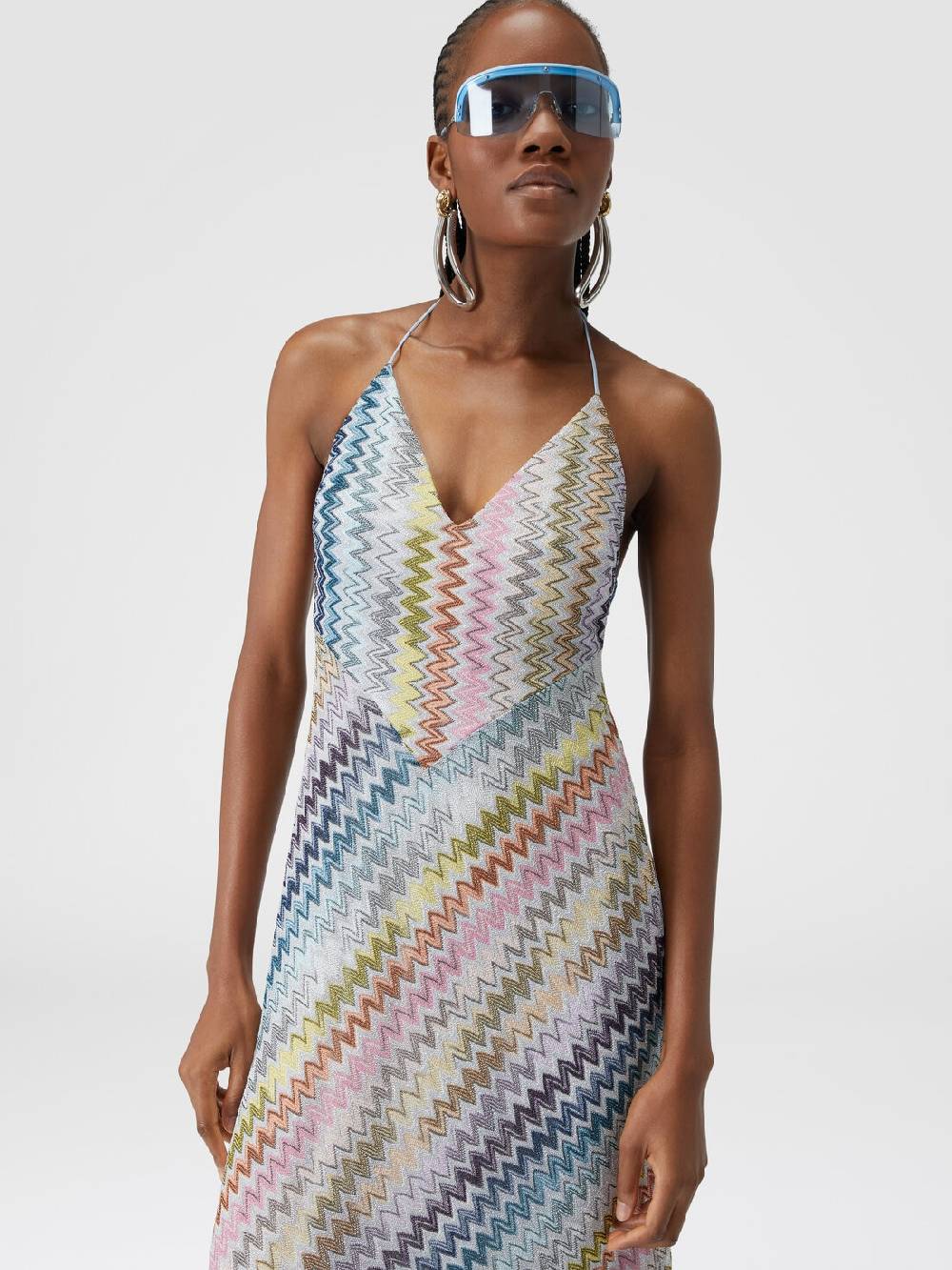 Missoni Slip dress con laccetto sul collo e applicazioni in perle Vendita Economica