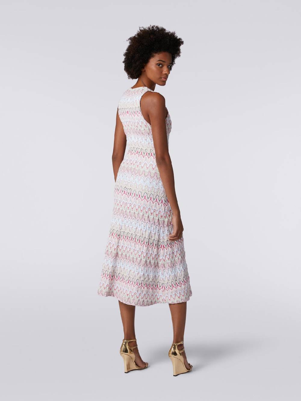Missoni Abito con scollatura a V in misto viscosa motivo a onde Negozio