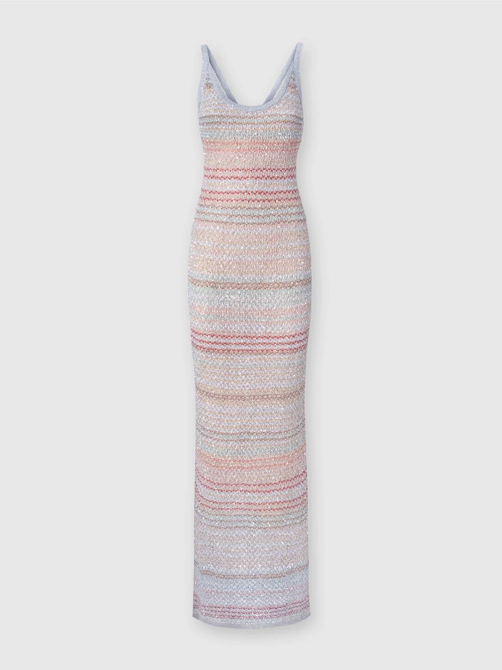 Missoni Abito lungo in maglia zig zag con trama effetto uncinetto In Saldo
