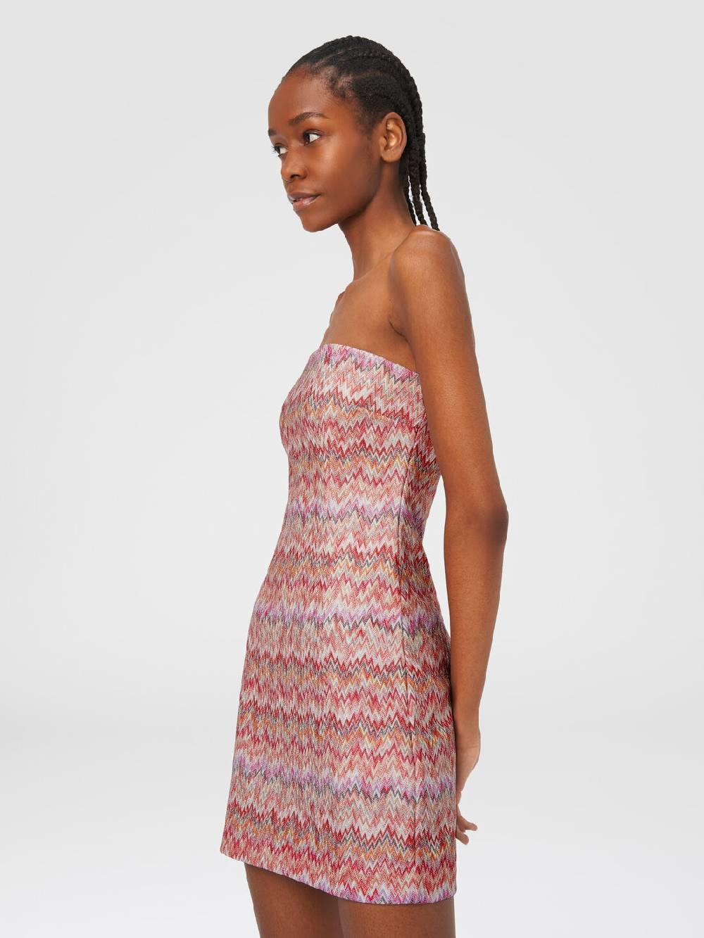 Missoni Mini-abito in viscosa lamé chevron Italy