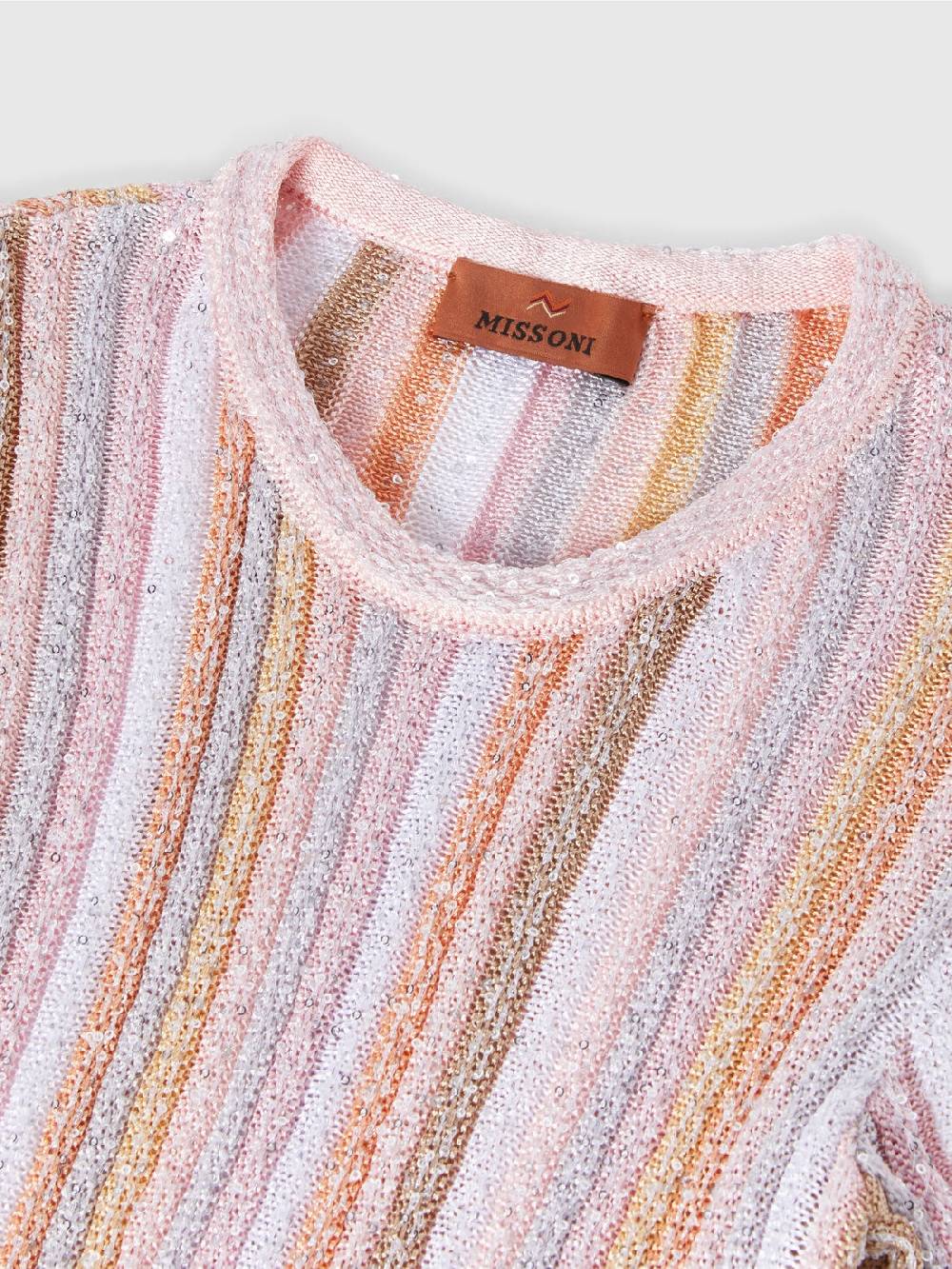 Missoni Abito a maniche corte in maglia di viscosa plissée Promozione