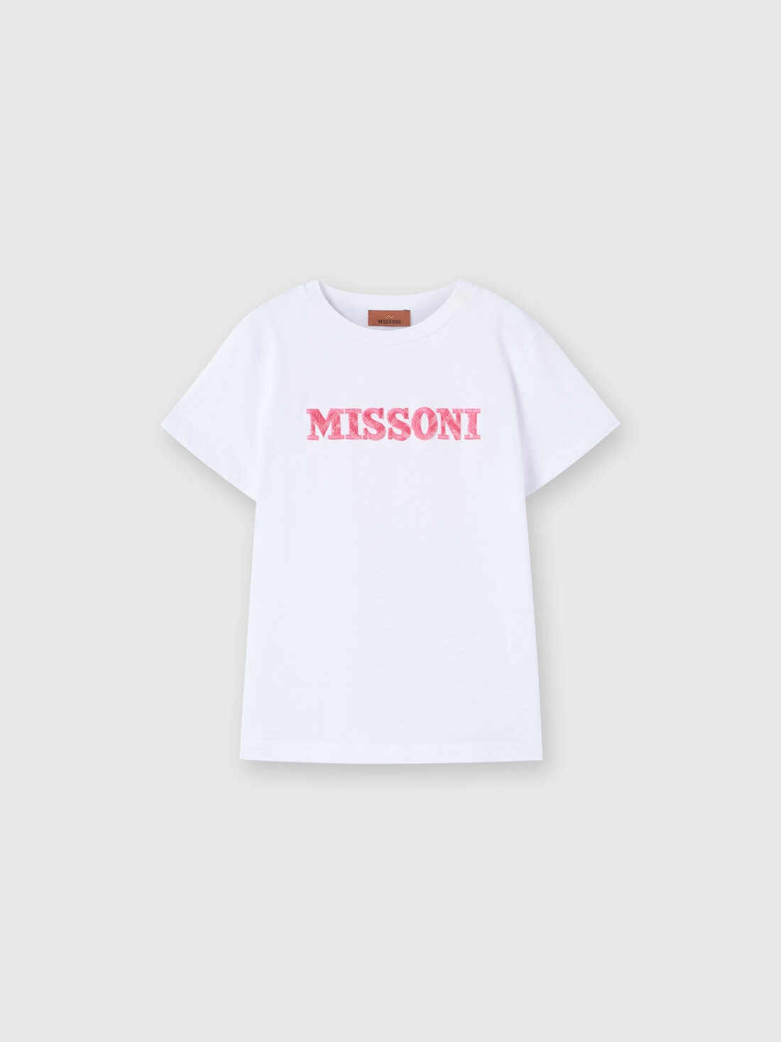 Missoni T-shirt a maniche corte in cotone con scritta logo Acquista Ora